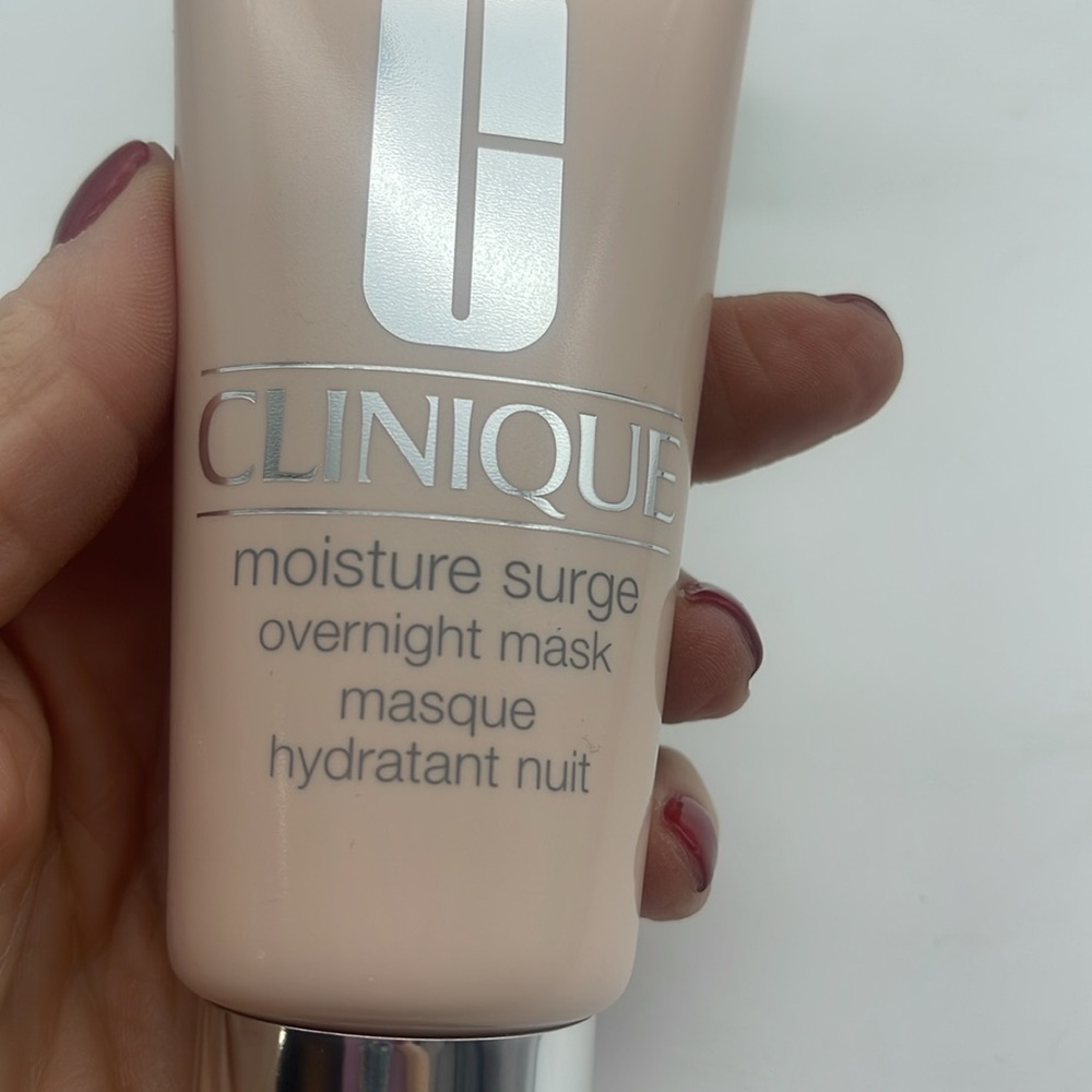 Clinique Moisture Surge Overnight Mask Full Size Dry to Oily NEW 3.4 oz - Picture 5 of 7